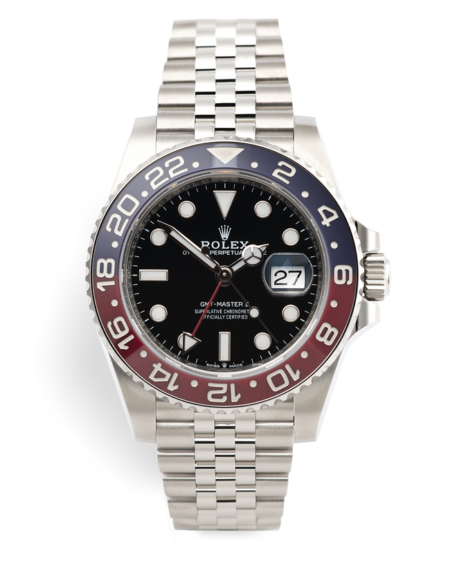 ROLEX 126710BLRO GMTMASTER II "PEPSI" ROLEX WARRANTY TO 2025