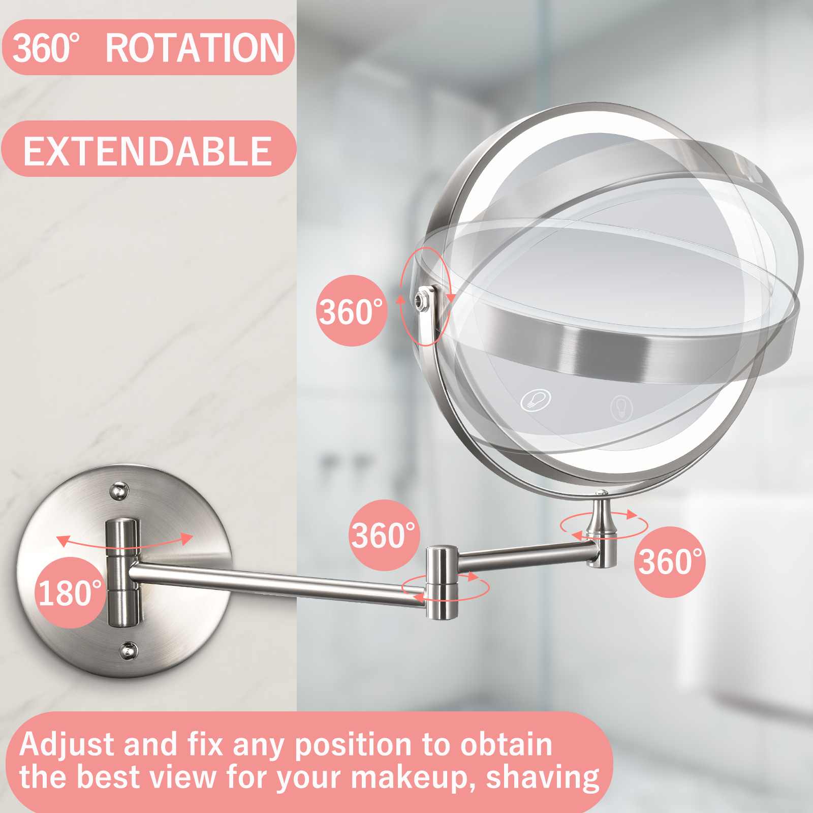 LED Wall Mounted Mirror-N