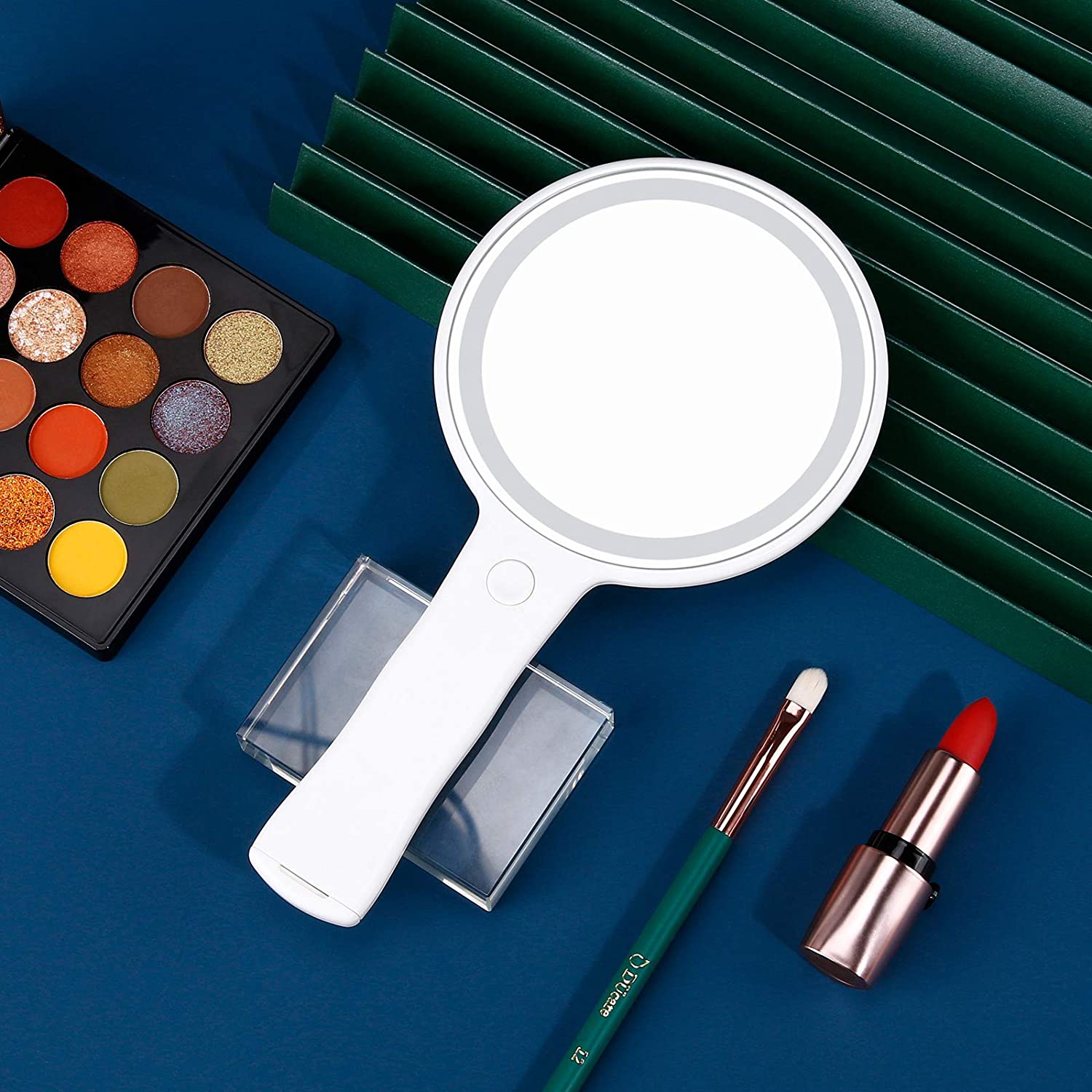 Hand LED Mirror Round Mirror with Handle