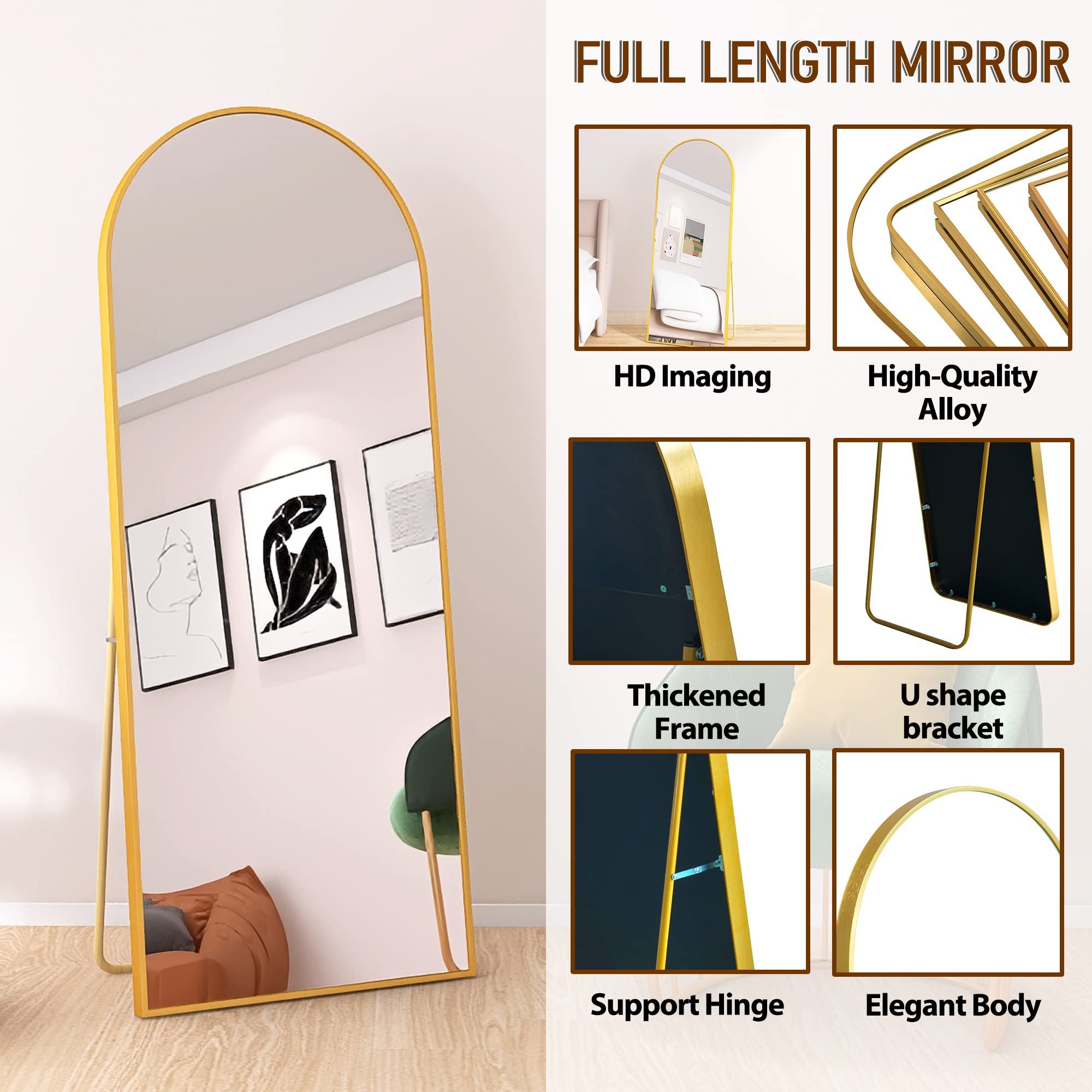 Arched Full Length Mirror
