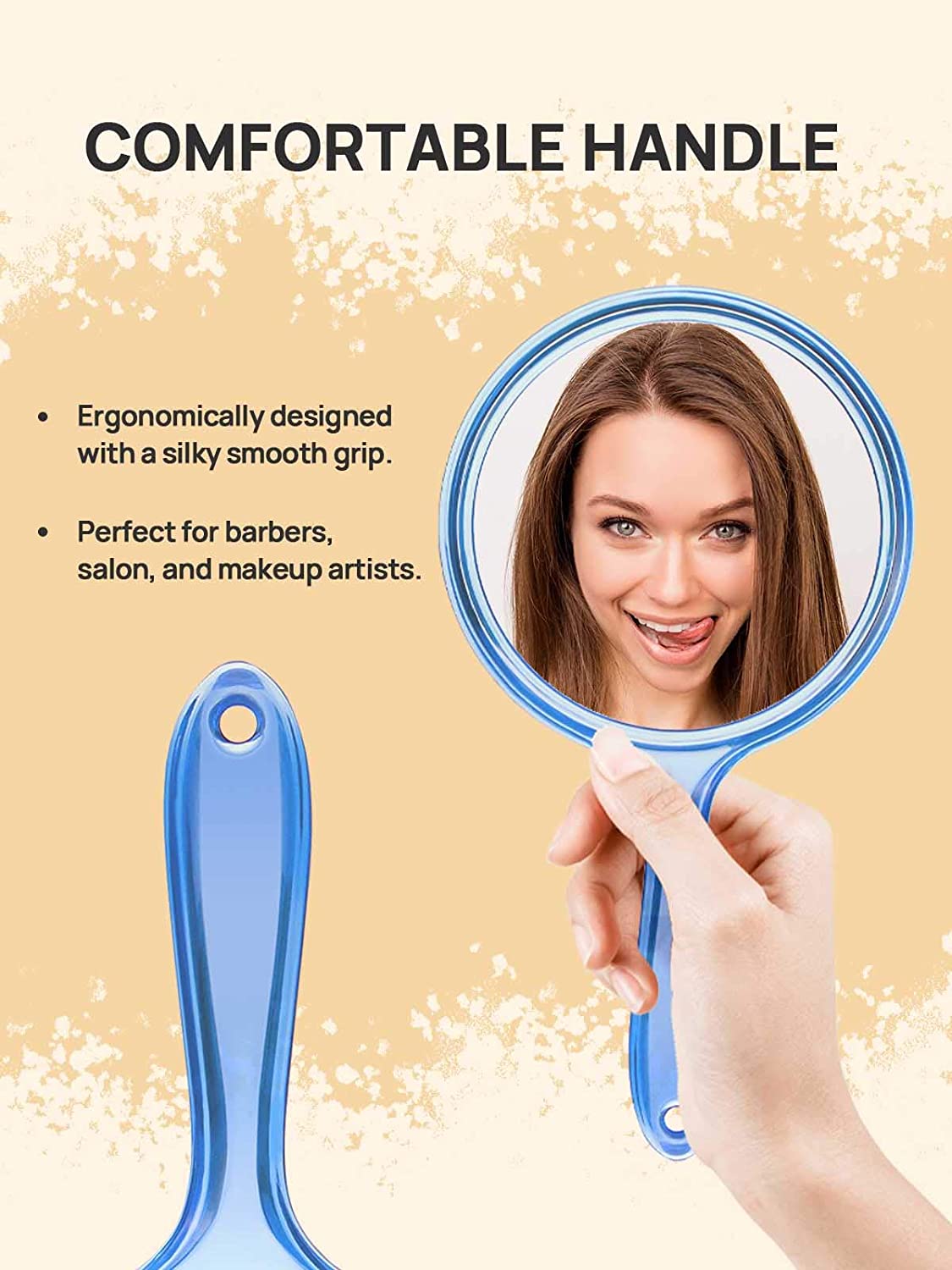 Double-Sided Handheld Mirror
