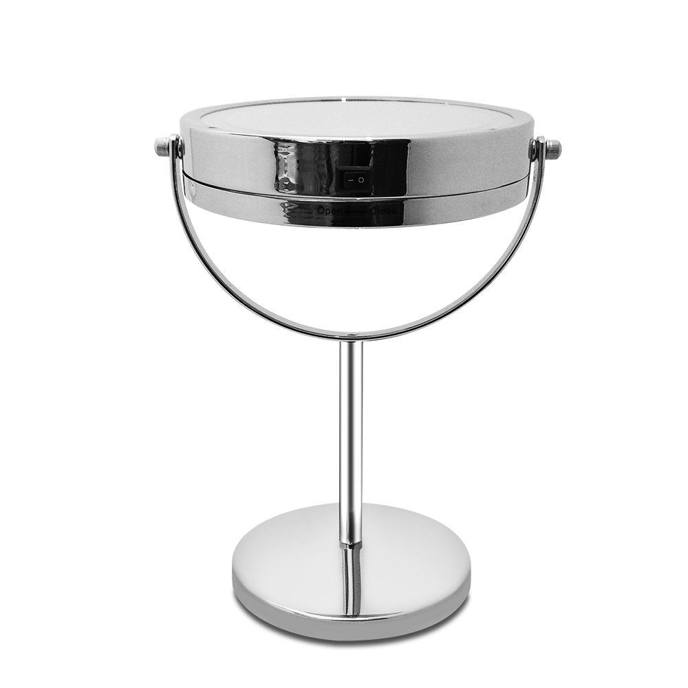table with light mirror