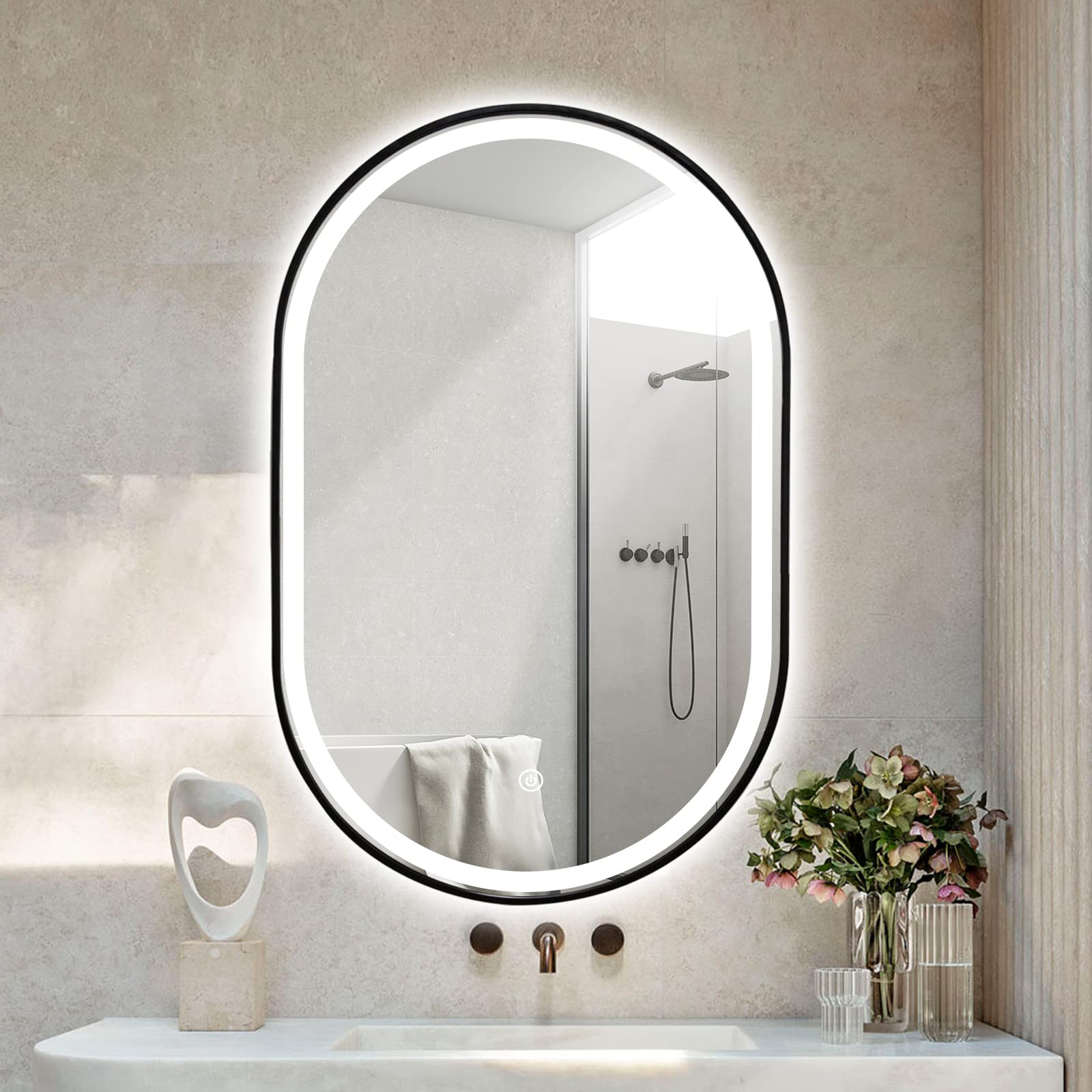 Oval LED Bathroom Mirror