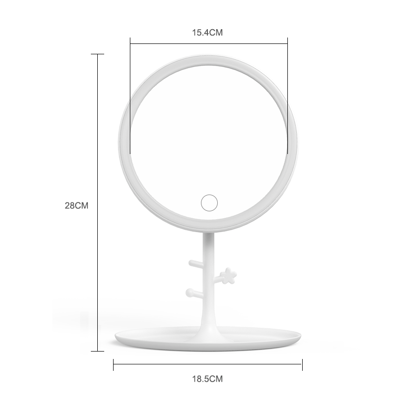 LED Desktop Mirror