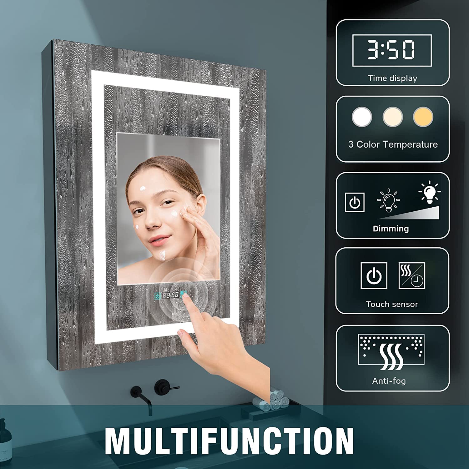 LED Mirror Medicine Cabinet with Lights