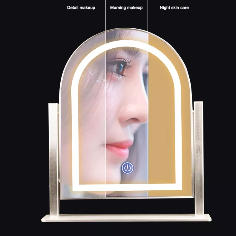 Led Lighted Hairdressing Makeup Mirror