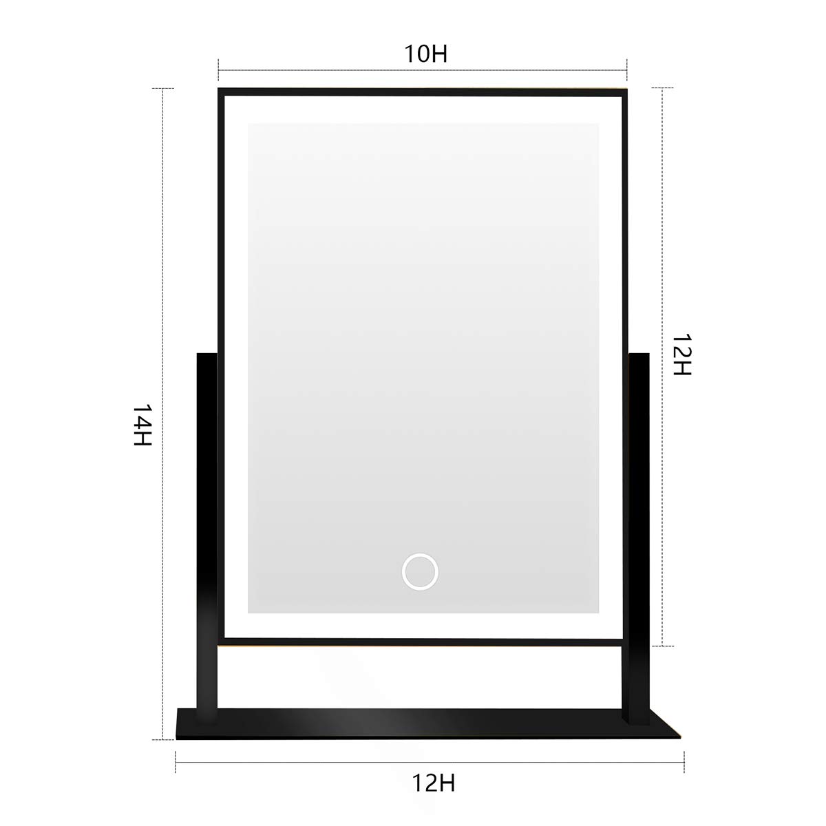 LED Desktop Mirror-Q