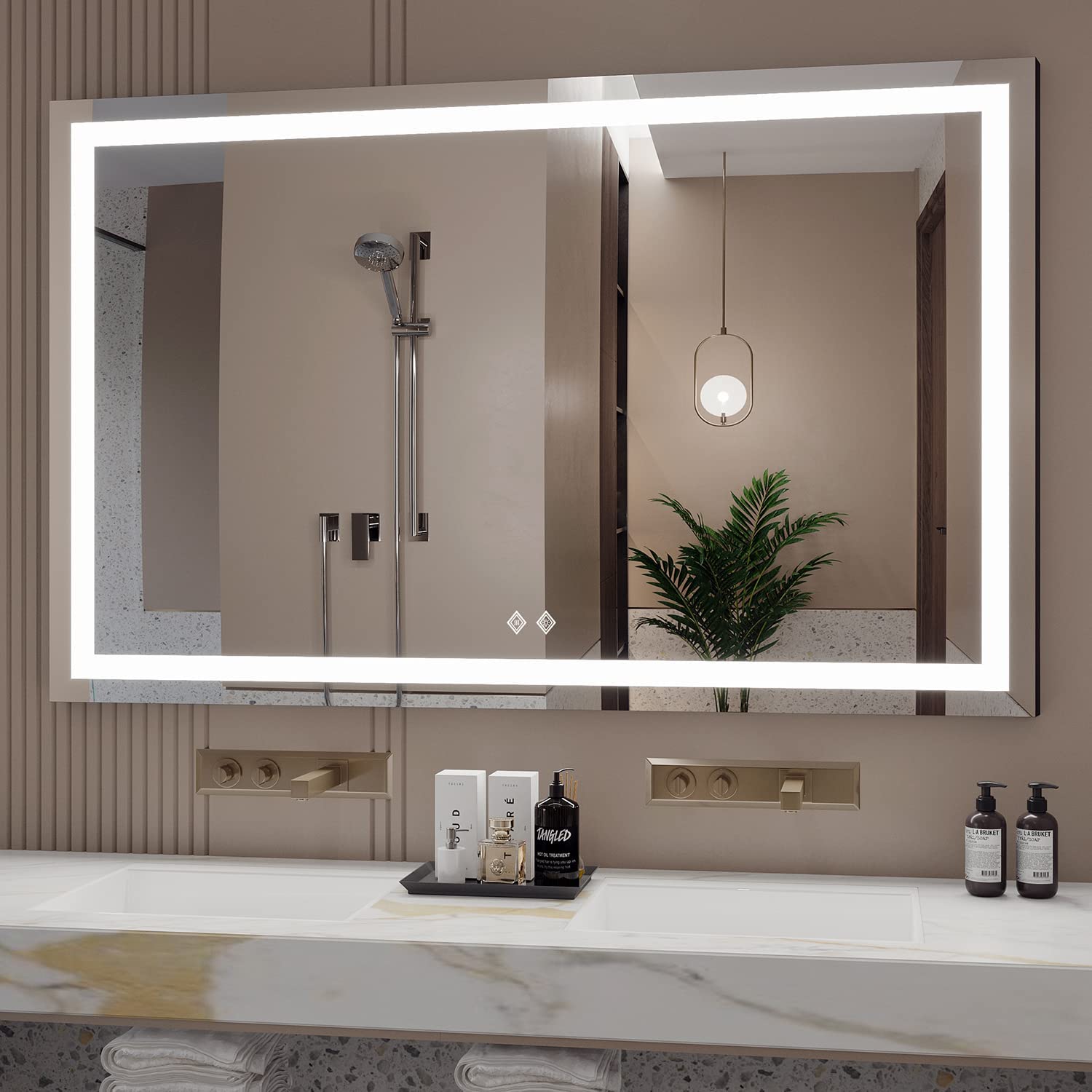 LED Bathroom Mirror-48x30''