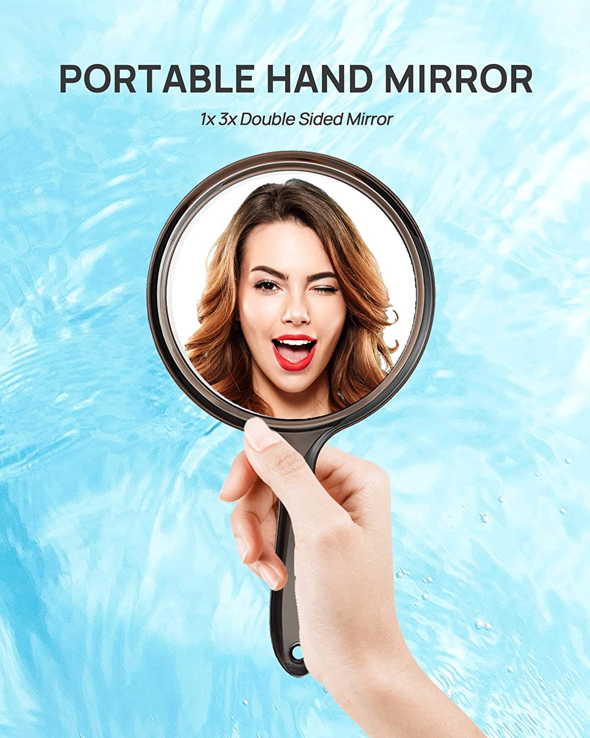 Double-Sided Handheld Mirror
