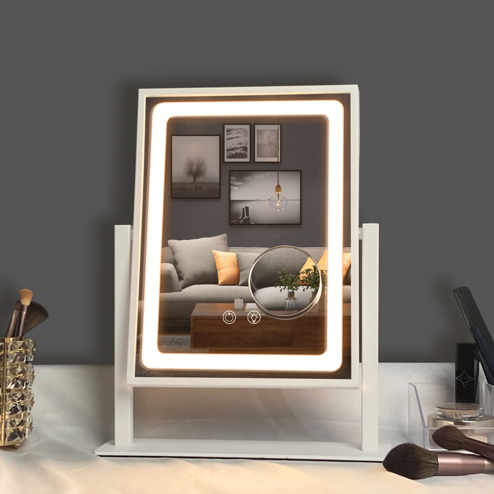 Lighted Hollywood Vanity Mirror