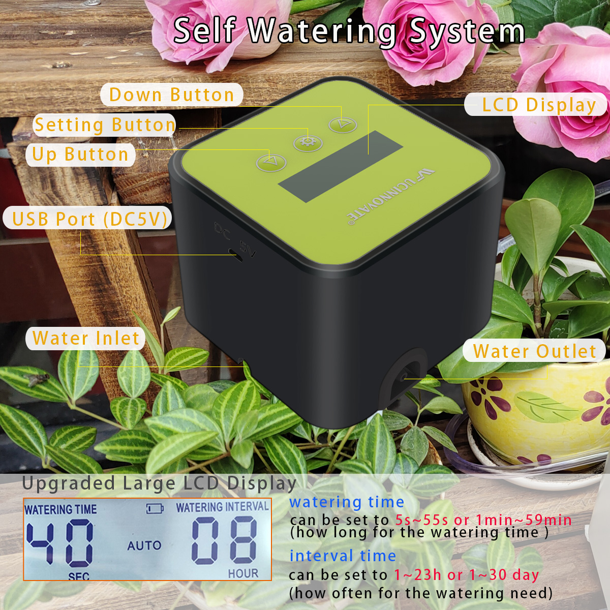 DIY Automatic Watering System, Greenhouse Self Watering Automatic Drip