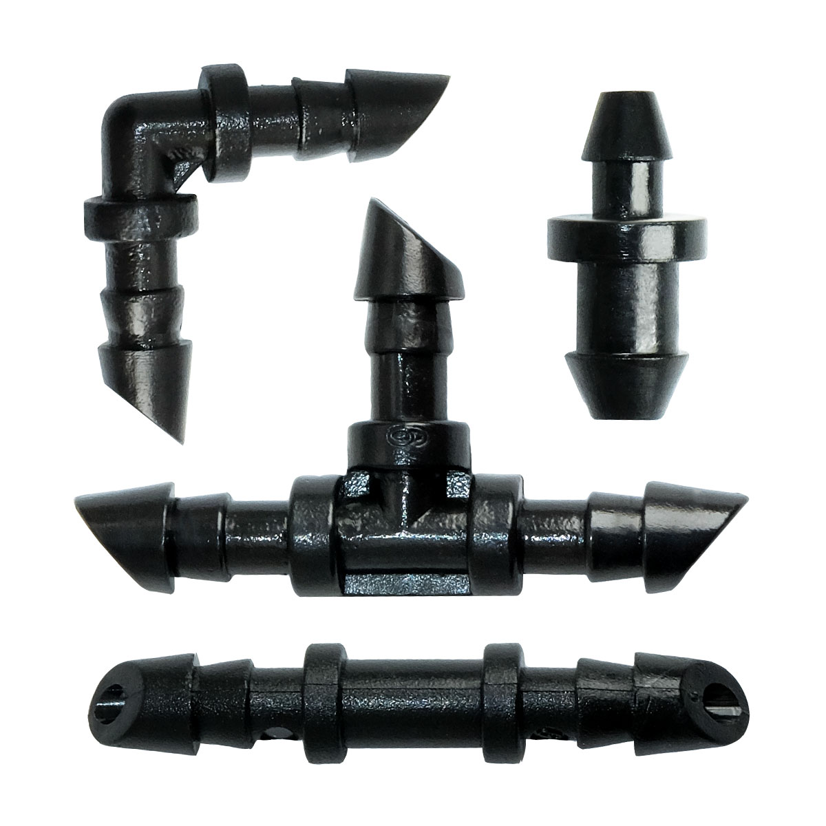 UCINNOVATE Irrigation Fittings Kit, Pipe Hose Barbed Connectors for 1/4"" Tubing 130 Pcs Set
