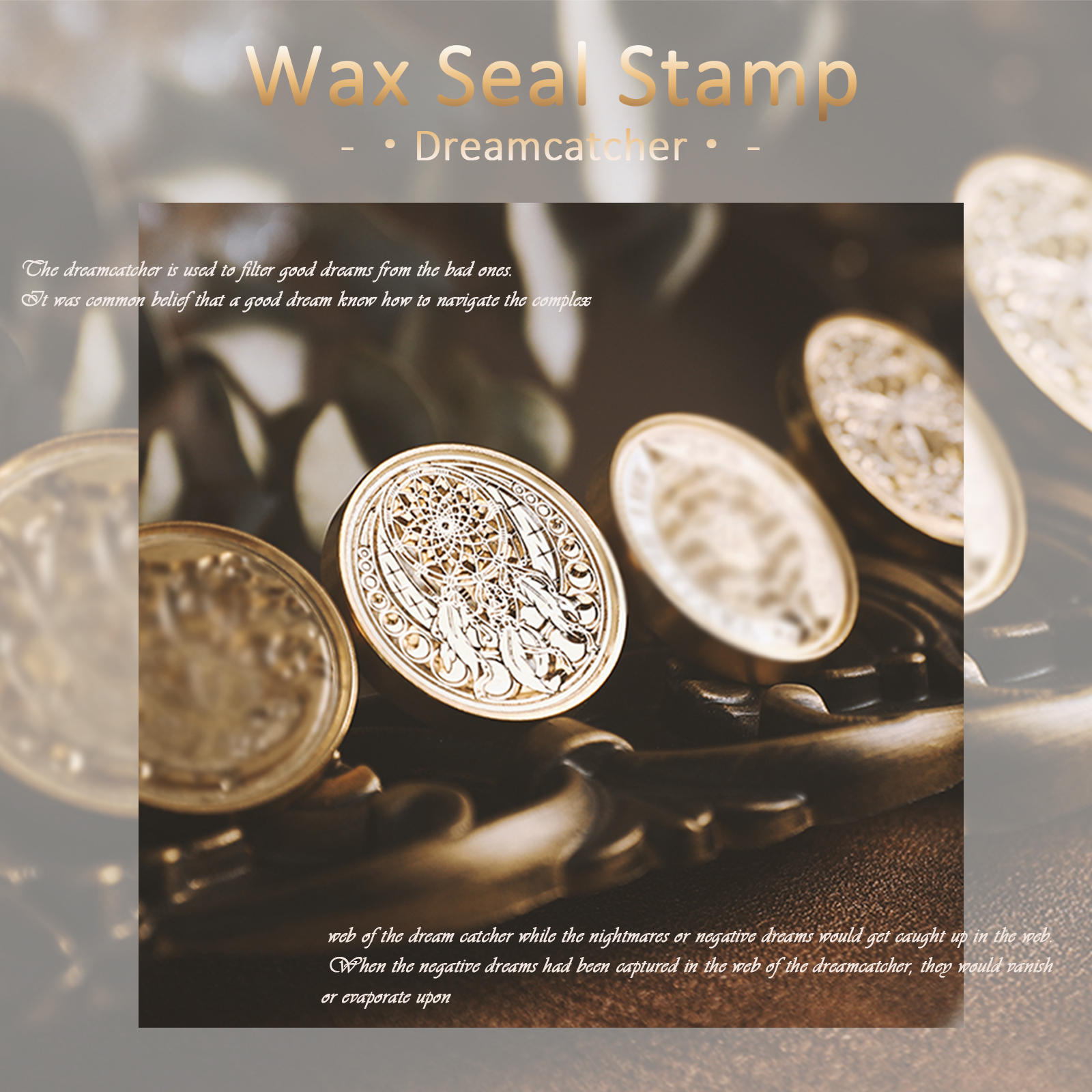 UCINNOVATE Dreamcatcher Wax Seal Stamp for Christmas Gift, Cards Envelopes, Invitations, Wine Packages