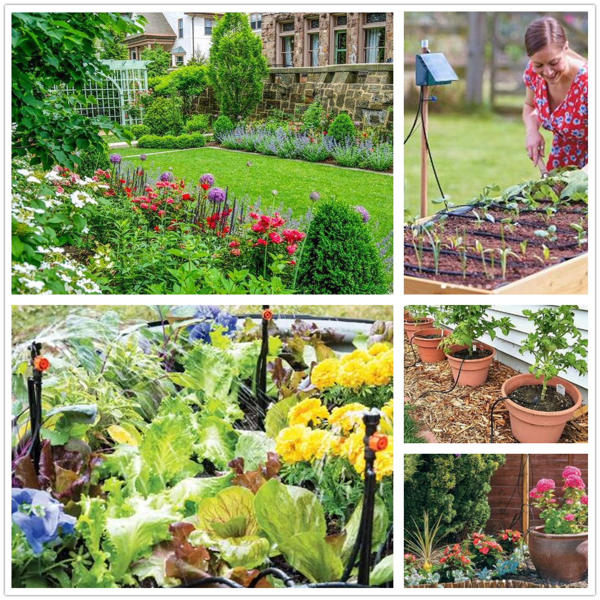 UCINNOVATE Irrigation Fittings Kit, Pipe Hose Barbed Connectors for 1/4"" Tubing 130 Pcs Set