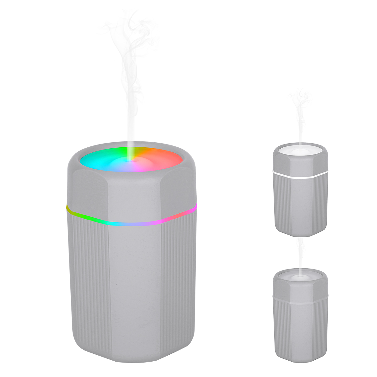 Portable Essential Oil Diffuser, USB Powered Aroma Diffuser with RGB LED Light for Home Office, 3 Mode Waterless Auto-Off Essential Oil Aromatherapy Diffuser Cool Mist Humidifier for Home Bedroom