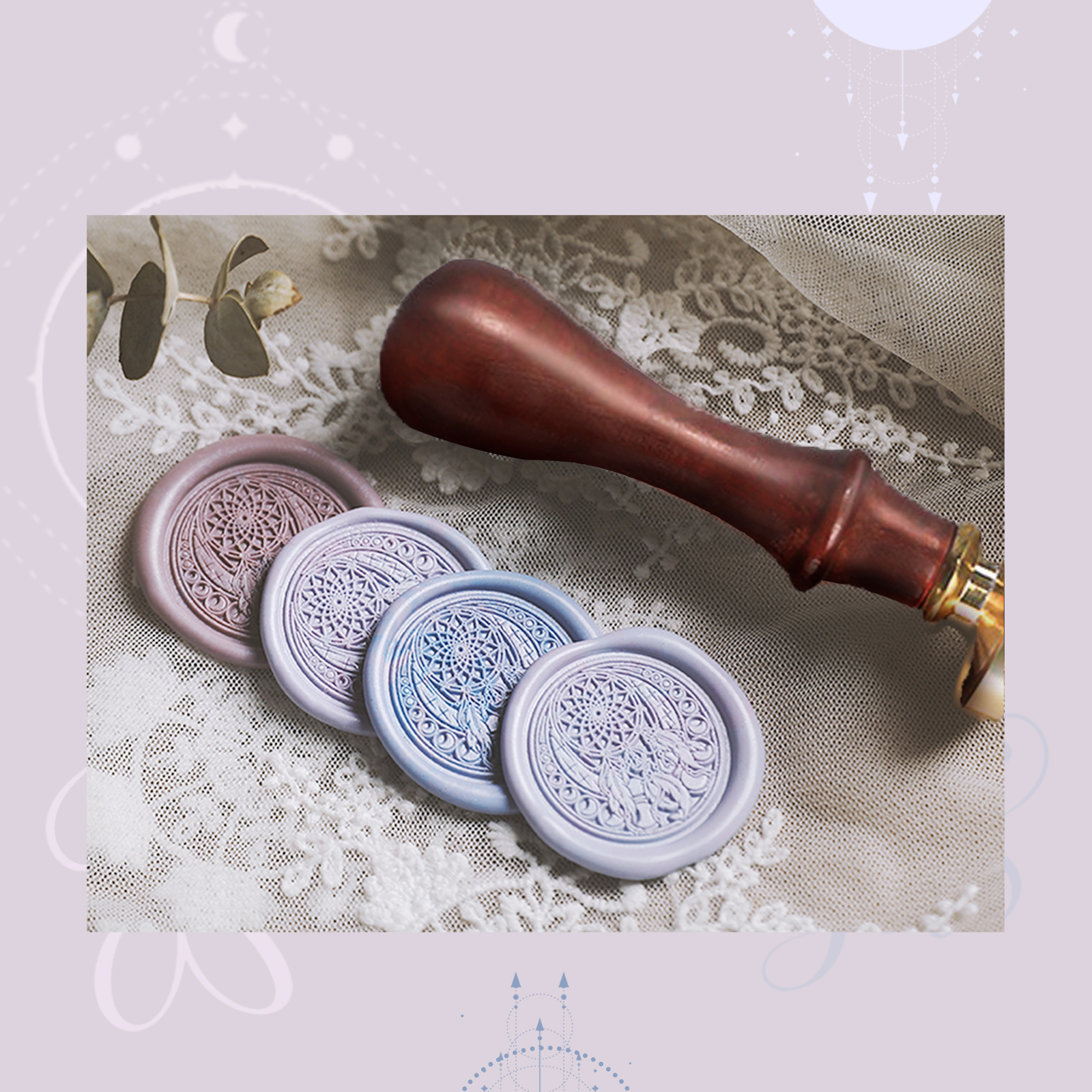 UCINNOVATE Dreamcatcher Wax Seal Stamp for Christmas Gift, Cards Envelopes, Invitations, Wine Packages