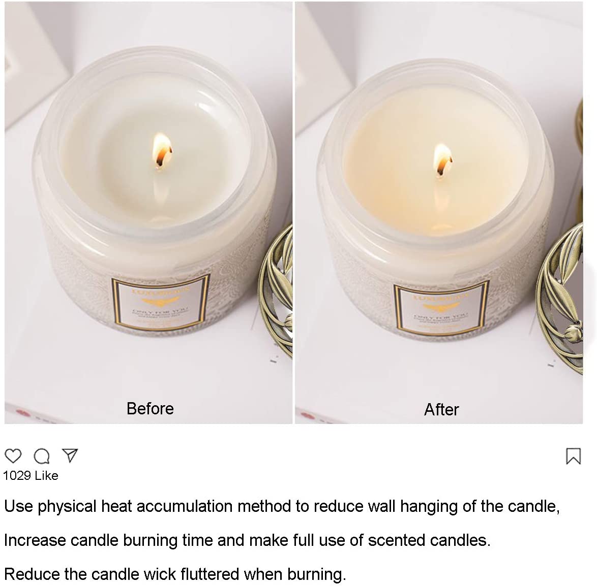 UCINNOVATE Candle Toppers Jar Candle Accessories Prefect Gift for Christmas Candle Lover(Golden, Butterfly )