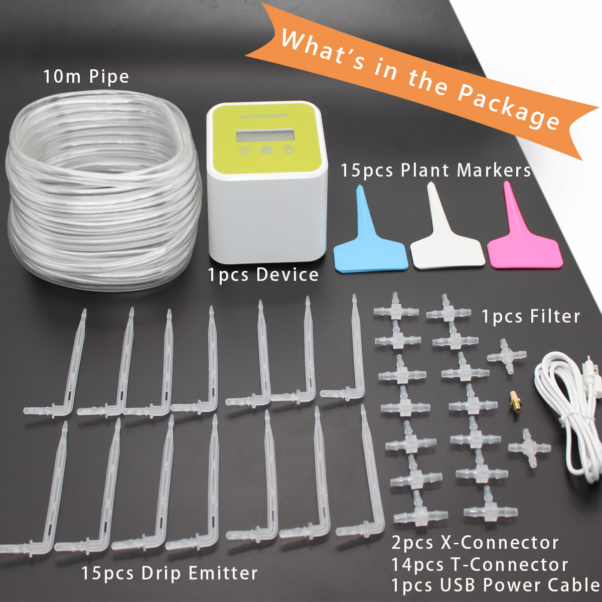 Automatic Drip Irrigation Kit, Indoor Plants Self Watering System with Watering Timer,Watering Equipment for Potted Plants