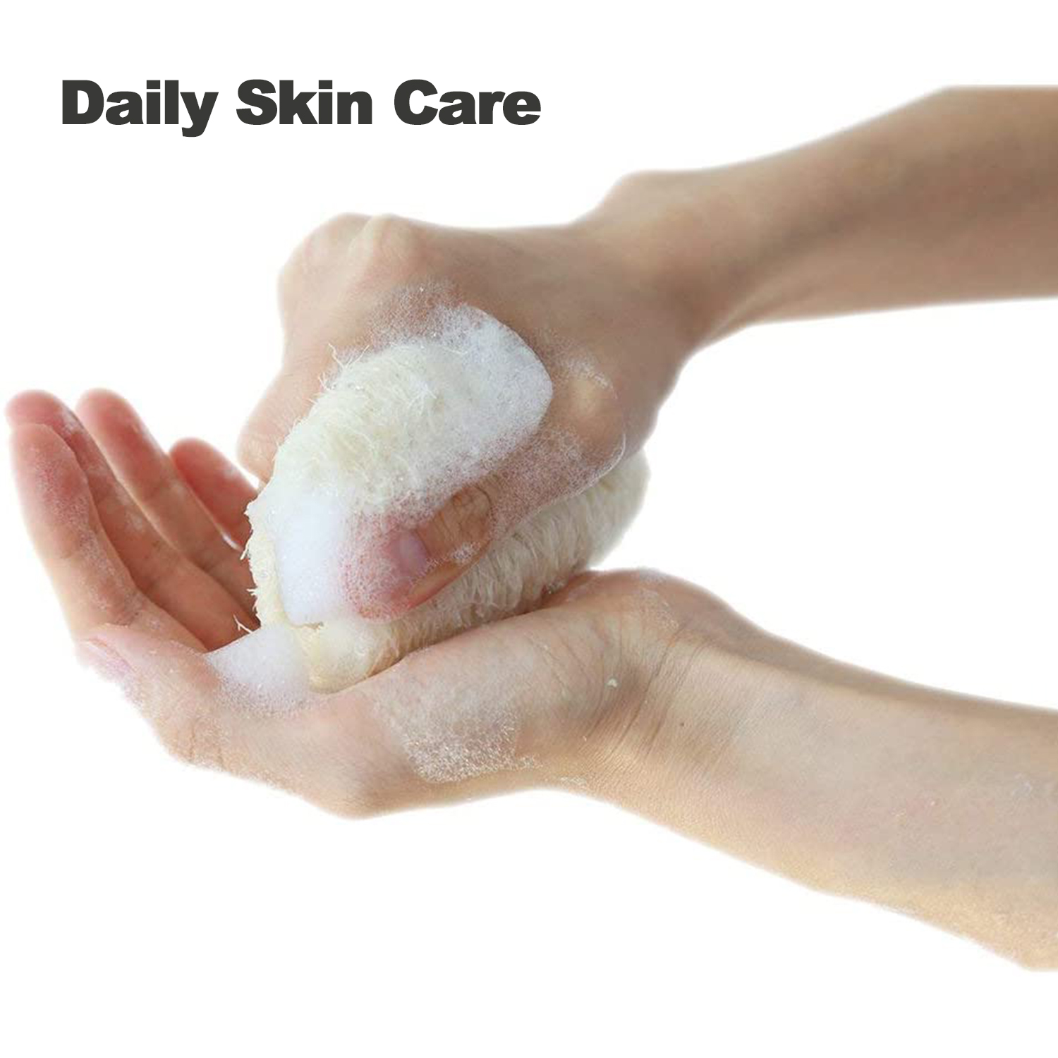 Natural loofah shower, Loofah Sponge, Exfoliating Luffa Bath Sponge Body Wash for Removing Dead Skin