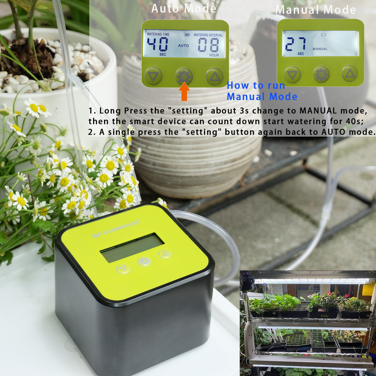 DIY Automatic Watering System, Greenhouse Self Watering Automatic Drip