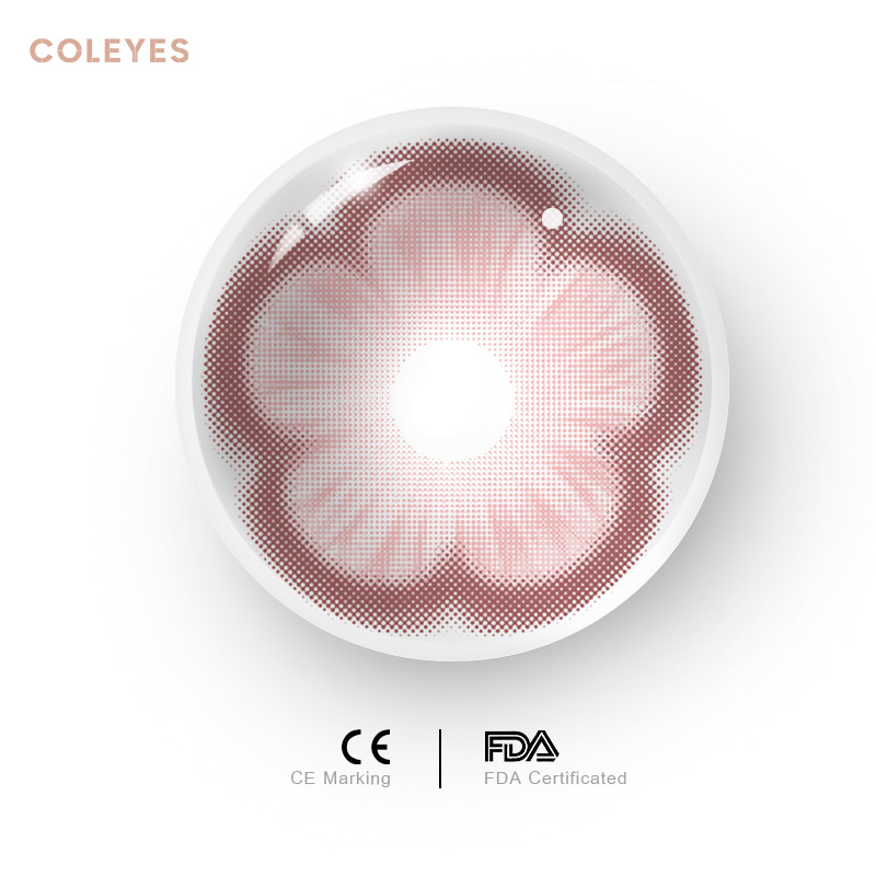 Coleyes Sukura Red Yearly Prescription Colored Contacts