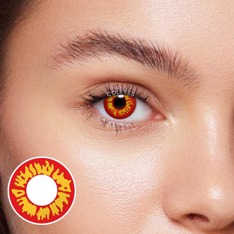 Coleyes Flame Yellow Yearly Colored Contacts-Coleyes