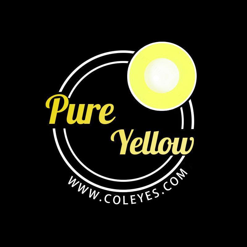 Coleyes Block Yellow Yearly Prescription Colored Contacts
