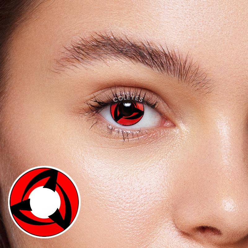 Coleyes Sharingan Red Yearly Cosplay Colored Contacts