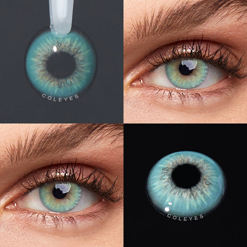 Blue Lenses - Turquoise Color Contacts In Non Prescription