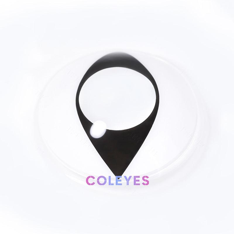 Coleyes Cat Eye White Yearly Prescription Colored Contacts-Coleyes
