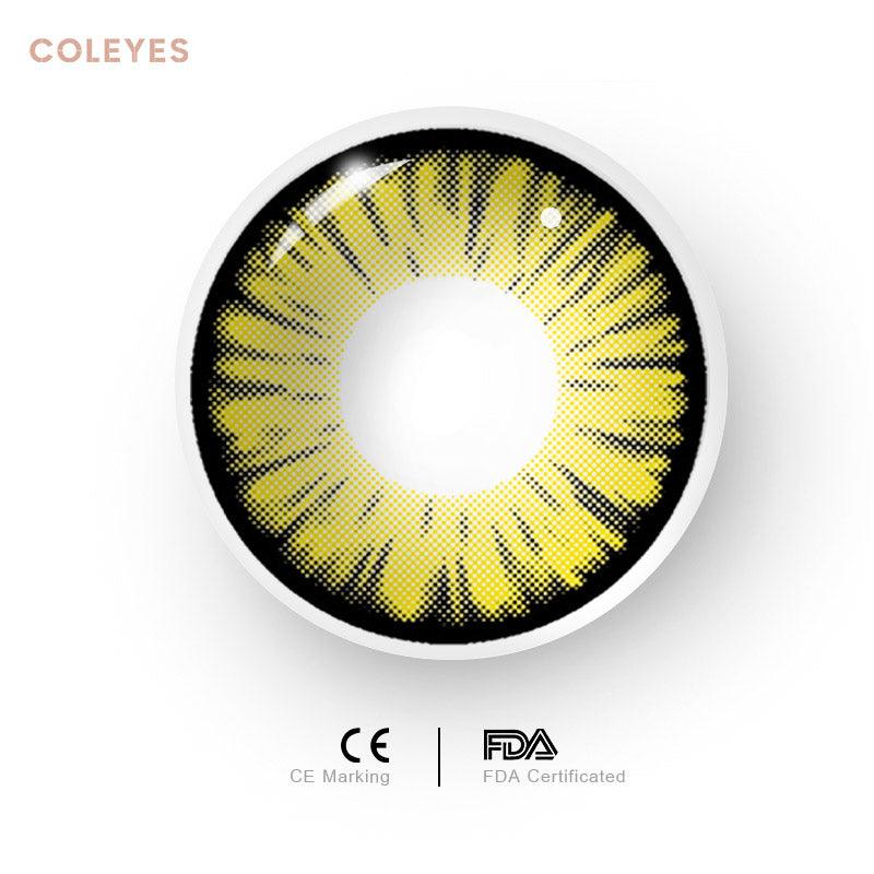 Vibrant Yellow Cosplay Lenses Transform Your Look with Comfort Coleyes — free download