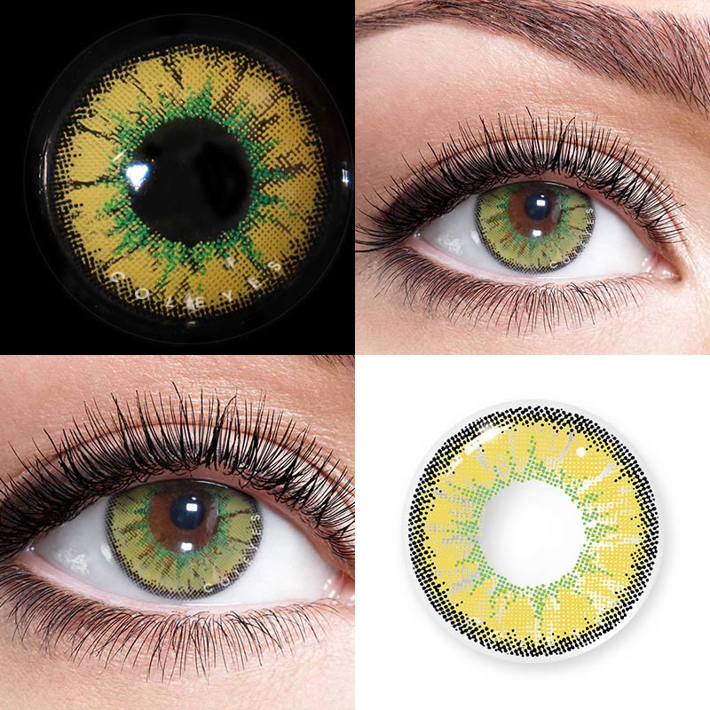 Coleyes Nonno Ⅱ Yellow Yearly Prescription Colored Contacts-Coleyes