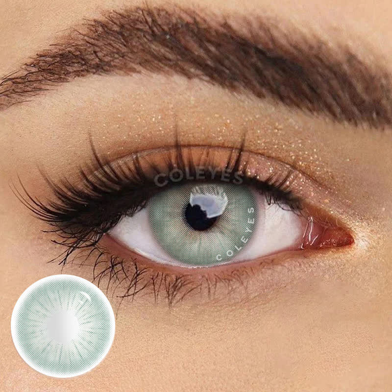 Coleyes Crystal LightGreen Yearly Prescription Colored Contacts-Coleyes