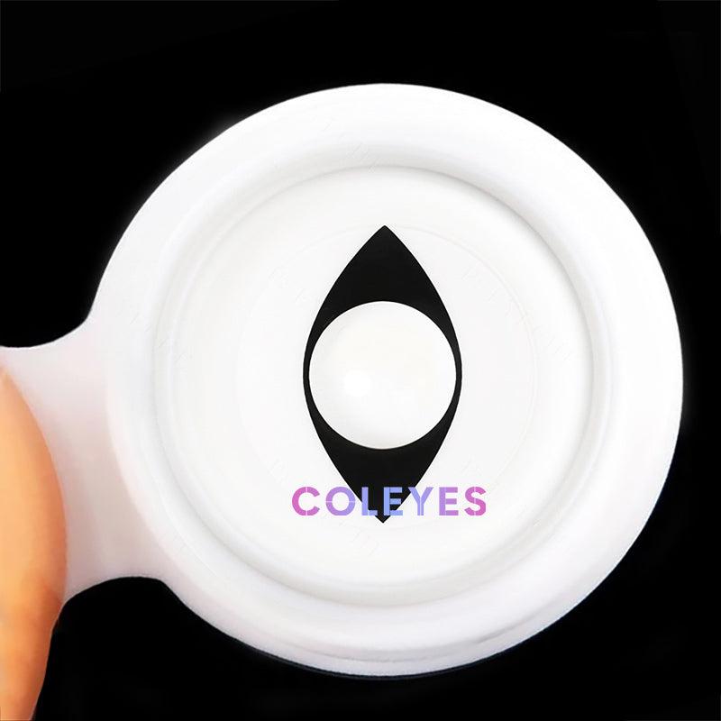 Coleyes Cat Eye White Yearly Prescription Colored Contacts