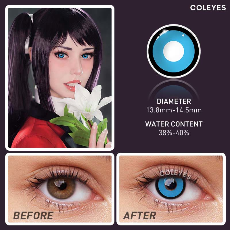 Coleyes Manson Blue Yearly Prescription Cosplay Colored Contacts