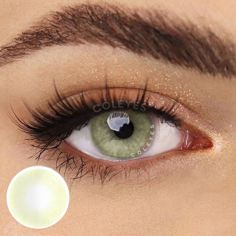 Coleyes Aurora Crystal Green Yearly Prescription Colored Contacts-Coleyes