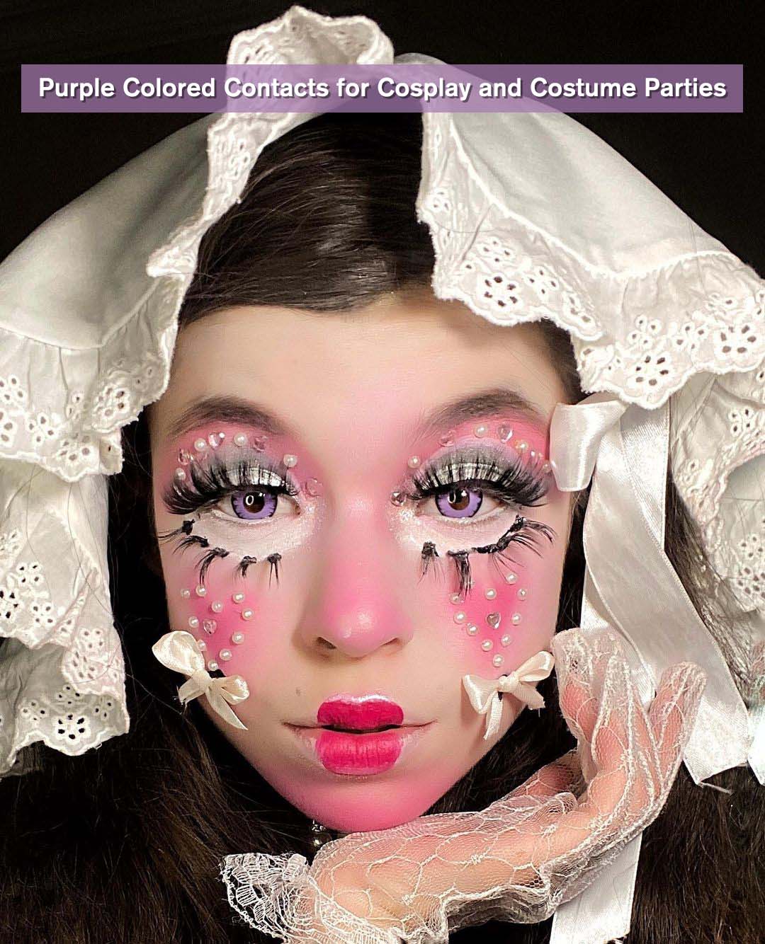 myeyes purple colored contacts