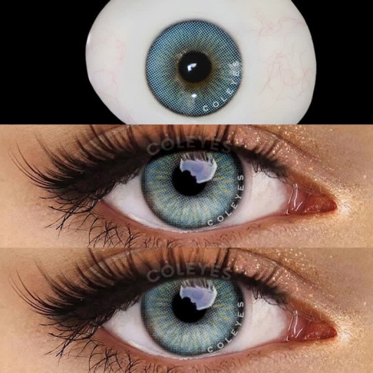 Coleyes Seattle Grey Blue Yearly Prescription Colored Contacts