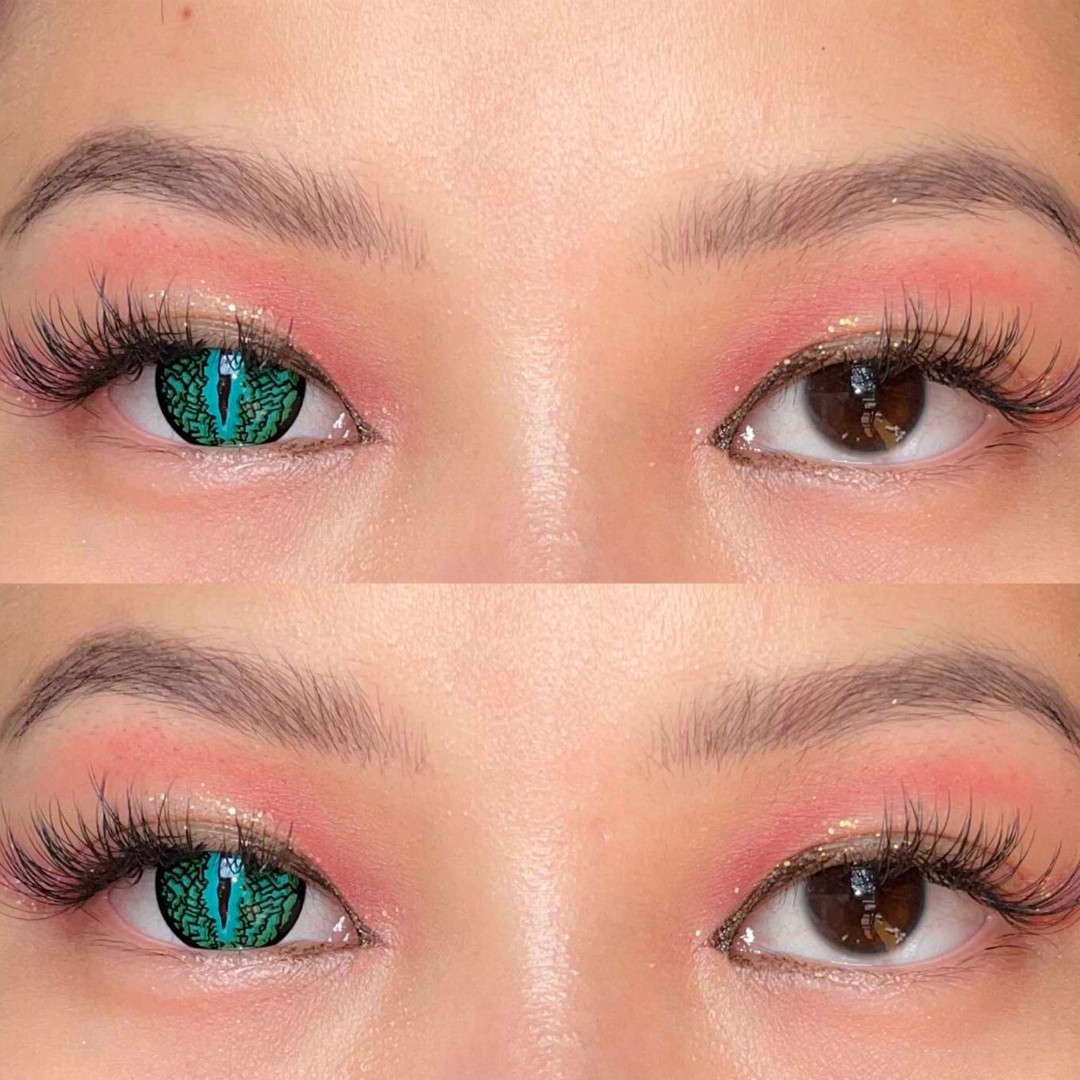 Coleyes Lizard Eye Green Yearly Cosplay Colored Contacts
