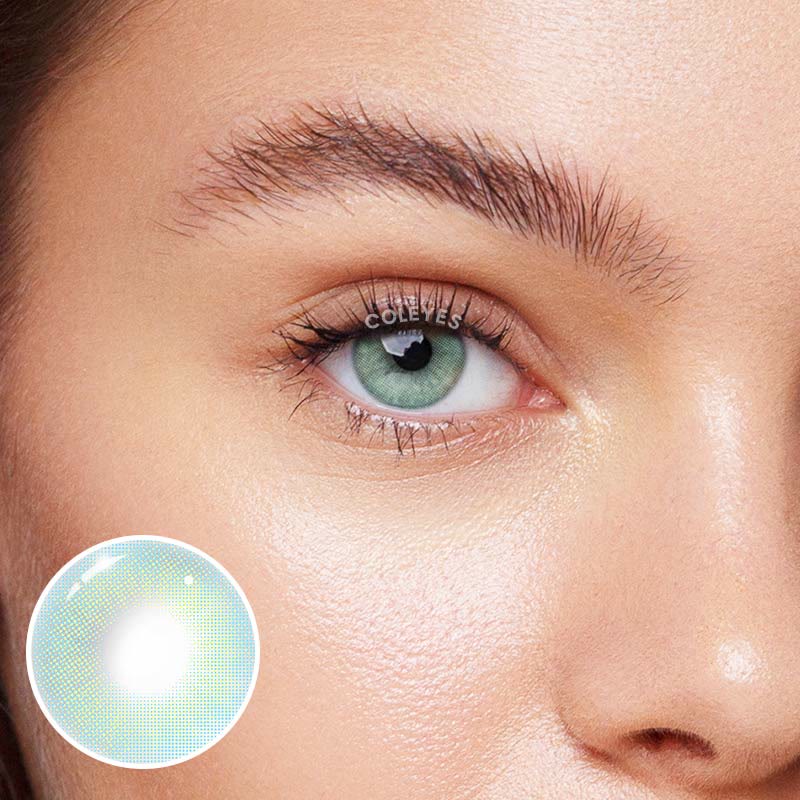 Coleyes Aurora Blue Yearly Prescription Colored Contacts