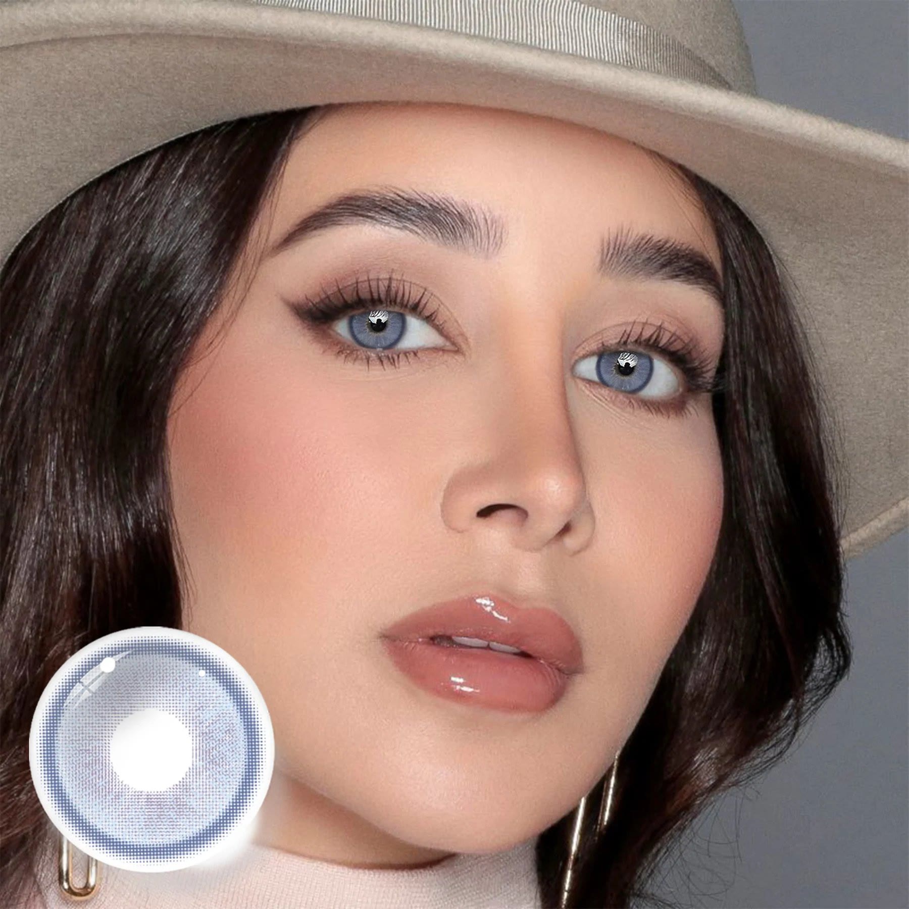 Coleyes Genshin Moon Blue Yearly Prescription Colored Contacts