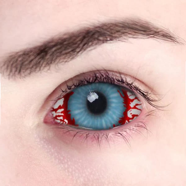 Coleyes Sclera Bloodshot Infected Zombie Cosplay Contacts (22mm)