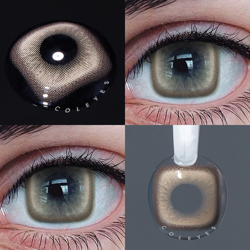 Coleyes Square Brown Yearly Prescription Colored Contacts
