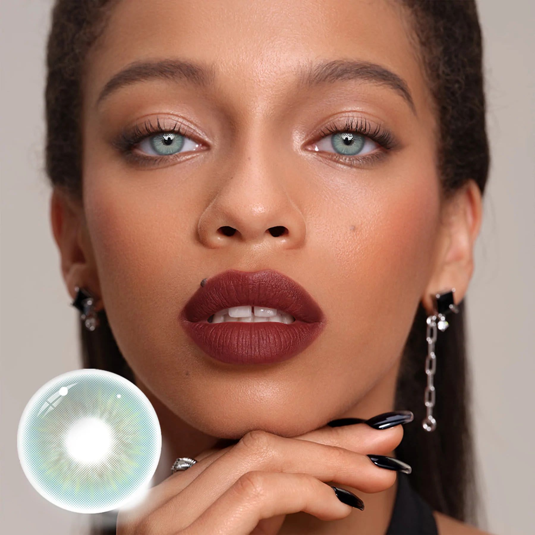 Coleyes Sin Green Yearly Prescription Colored Contacts