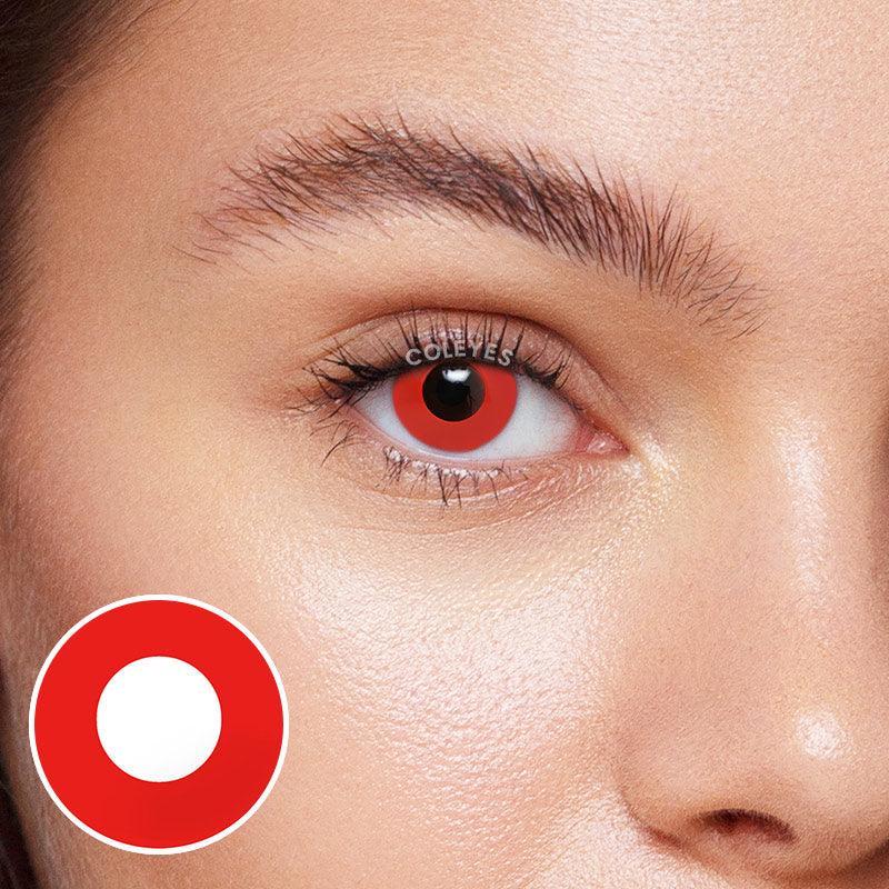 Coleyes Block Red Yearly Prescription Colored Contacts
