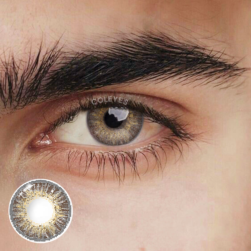 Coleyes 3 Tone Royal Brown Men Yearly Prescription Colored Contacts