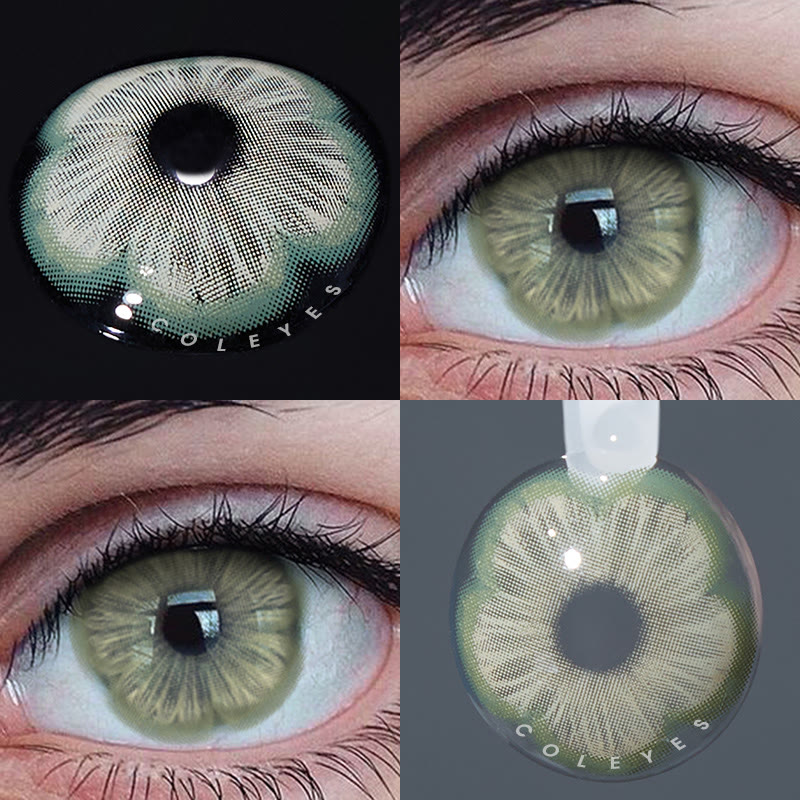 Coleyes LA Green Yearly Prescription Colored Contacts