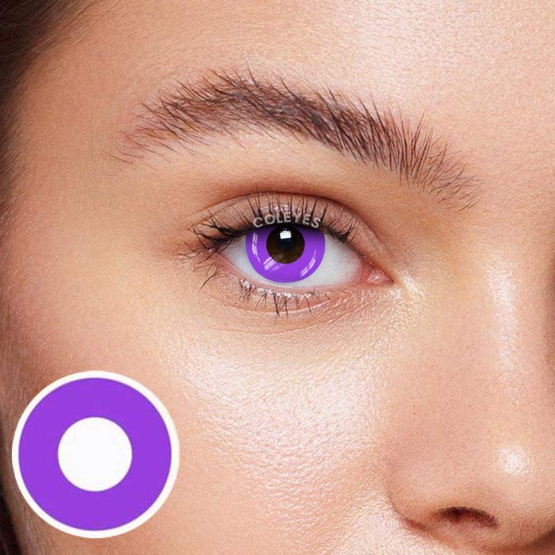 Coleyes Block Purple Yearly Cosplay Colored Contacts