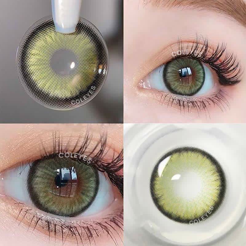 Coleyes Norko Green Yearly Prescription Colored Contacts-Coleyes