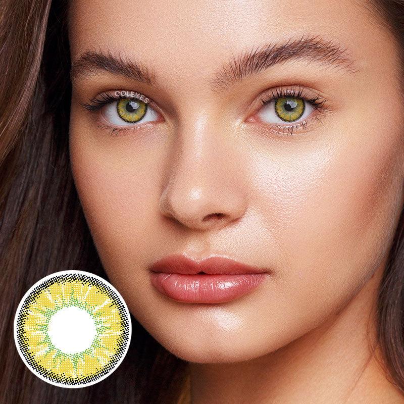 Coleyes Vodka Yellow Yearly Prescription Colored Contacts-Coleyes